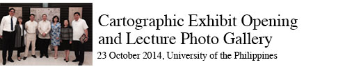Cartographic Exhibit Opening Lecture at the University of the Philippines Asian Center 23 October 2014