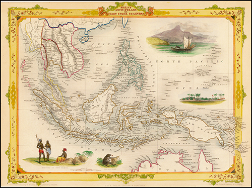 1851 Malay Archipelago, or East India Islands