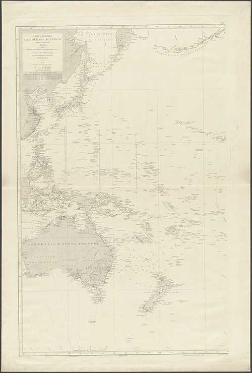  1897 Hidographia Carta General del Oceano (Zoom Image)